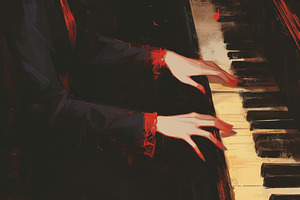 woman playing piano, a Photo by Pictures for you!!!!!!!!!
