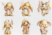 Whimsical 4th Of July Bunny Clipart, a Seasonal Illustration by Rose Art (Thumbnail 4 of 6)
