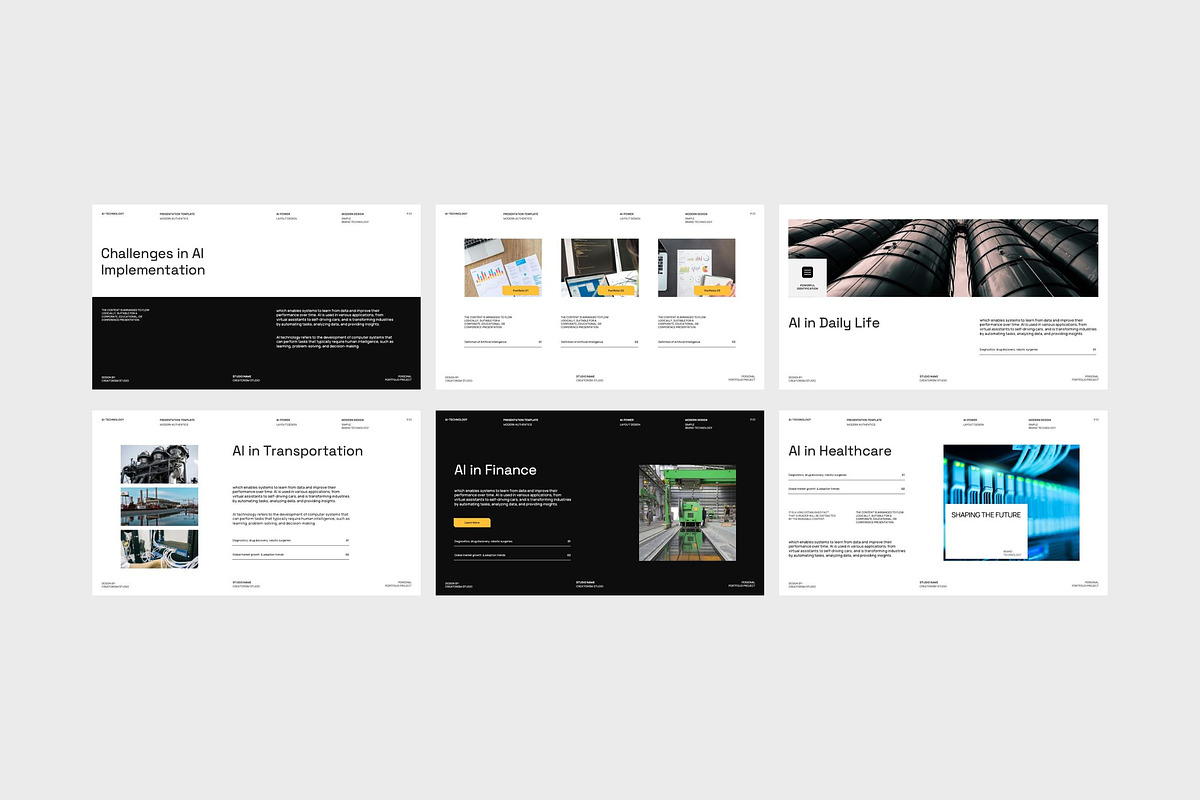 Montena - Brand AI Technology, a Presentation Template by Creatorism (Photo 6 of 8)