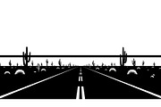 Desert Highway Silhouette Set, an Illustration by musafir_fashion (Thumbnail 15 of 16)