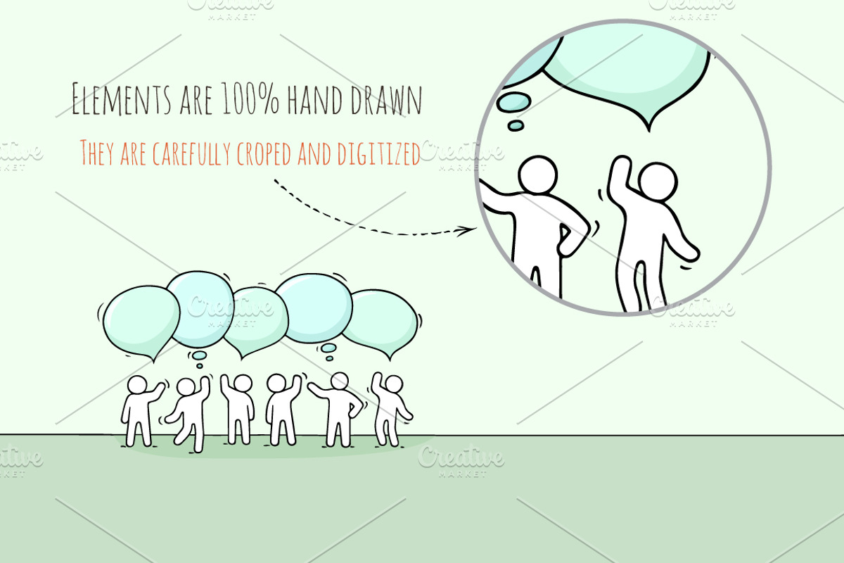 People with Speech Bubbles, an Object Graphic by Sapunkele (Photo 4 of 6)