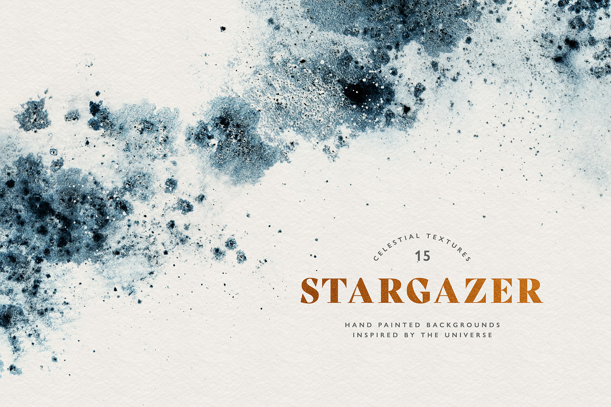 Watercolor Galaxy Textures, a Texture Graphic by Greta Ivy (Photo 1 of 6)