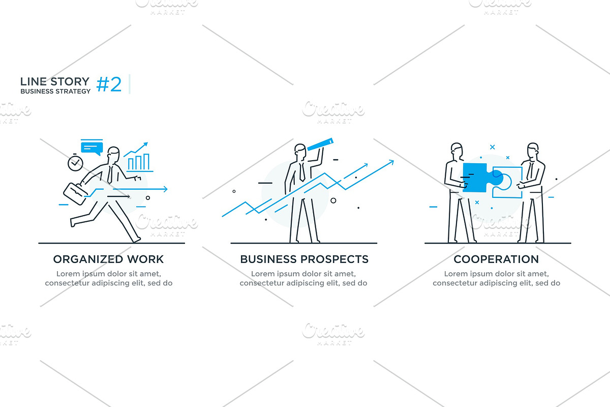 Set of illustrations concept with, a Finance Illustration by turbodesign