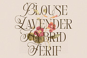 Blouse Lavender Display Serif, a Serif Font by Violet Natural (Thumbnail 4 of 11)