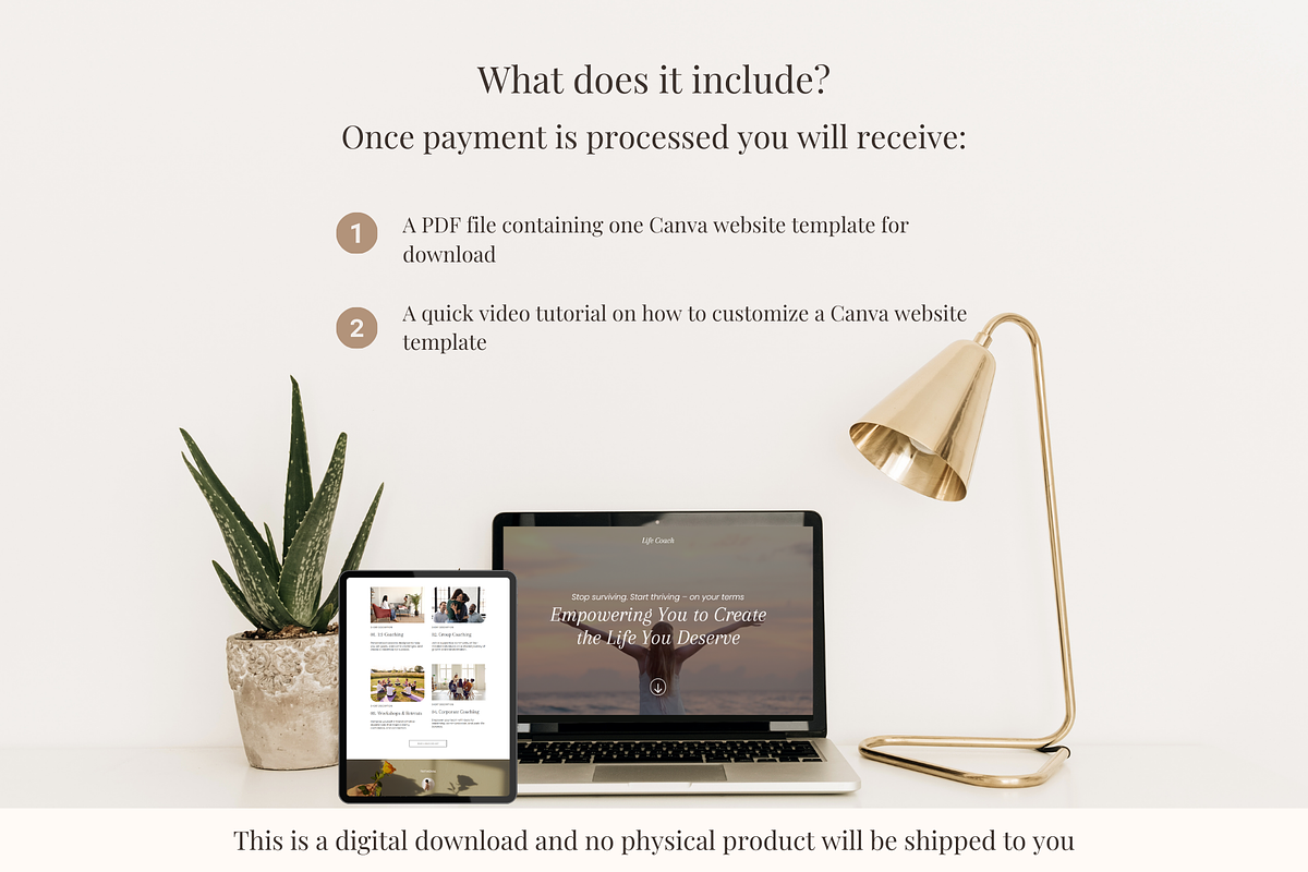 Life Coach Canva Website Template, a Landing Page Template by GlamWebDesigns (Photo 7 of 8)