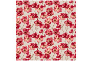 Pressed Rose Flower Seamless Pattern, a Texture Illustration by DreamPrint404 (Thumbnail 2 of 3)