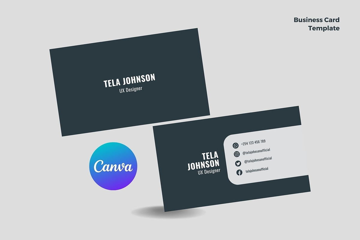 6 Business Card Templates Bundle, a Social Media Template by MK Creatives (Photo 4 of 8)