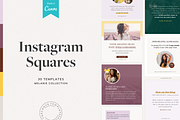 Melanie IG Squares Canva Templates, a Social Media Template by The Canva Template Shop (Thumbnail 1 of 5)