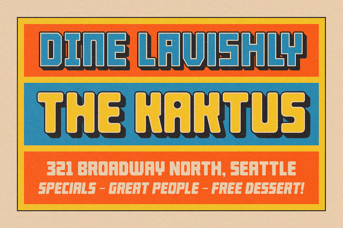 TNSC Huberica - Display Font, a Sans Serif Font by The Native Saint Club (Photo 13 of 14)