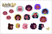 Fashionable girls characters, a Food Illustration by Alena (Thumbnail 3 of 3)