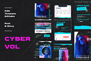 CYBERVOL - Fashion Urban Instagram, a Social Media Template by Meliora Studio (Thumbnail 3 of 6)