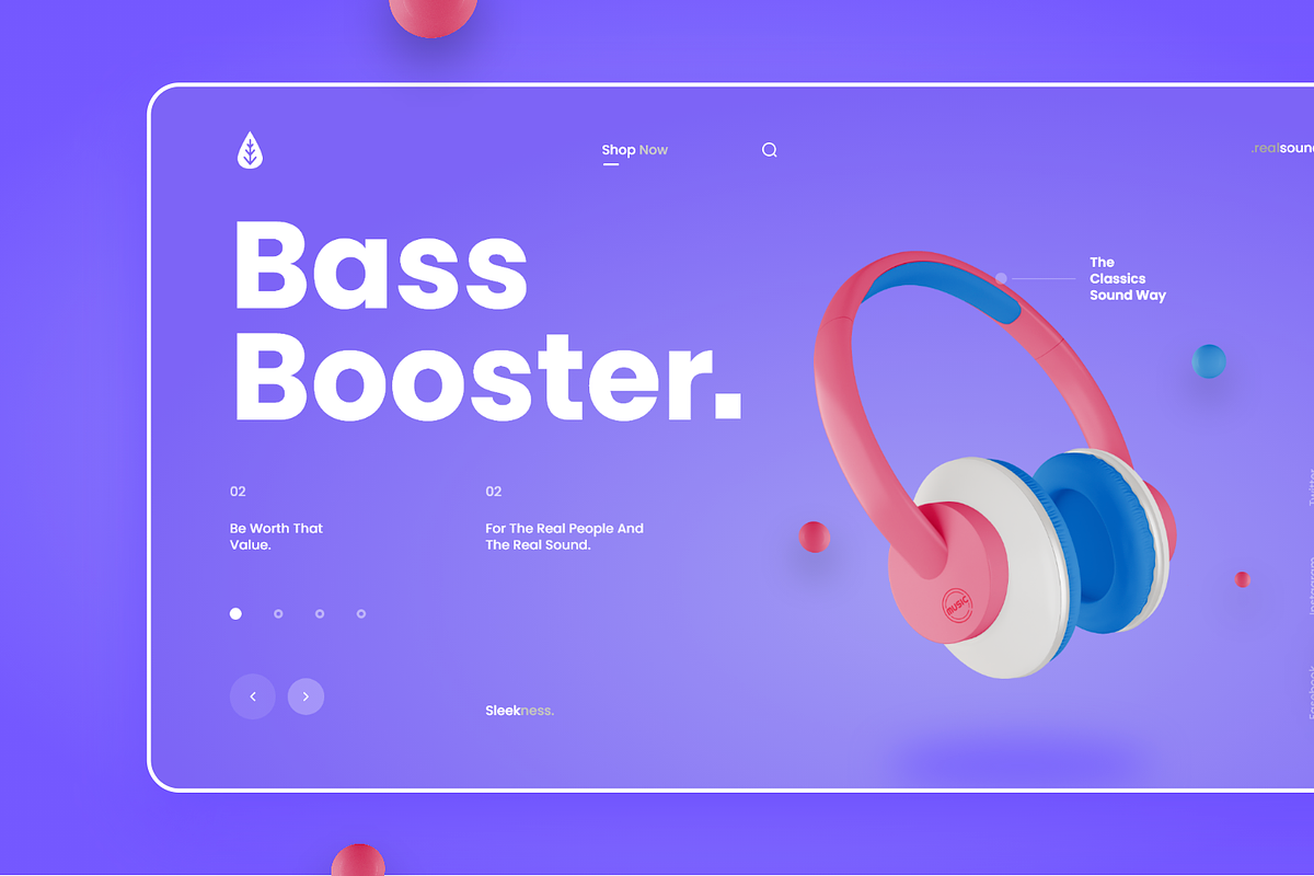 Music Website UI/UX Design, a Templates & Theme by ArianaPineda