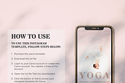 Yoga Instagram Canva Template Buri, a Social Media Template by VeliusCreativeStudio (Thumbnail 8 of 9)