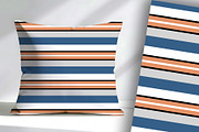 Peach Blue and Grey and Retro 60s, a Pattern Graphic by Sharon Schwalbe (Thumbnail 3 of 5)