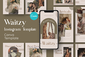 Waitzy - Canva Instagram Template