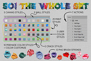 Artist Styles Actions Brushes Set, an Action Add-On by Sophico (Thumbnail 11 of 12)
