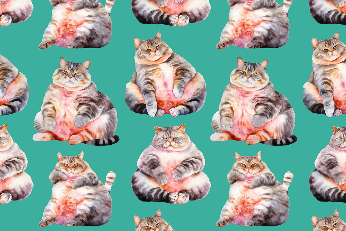 Not Yoga Cats, an Animal Illustration by TheCuteShop (Photo 17 of 17)