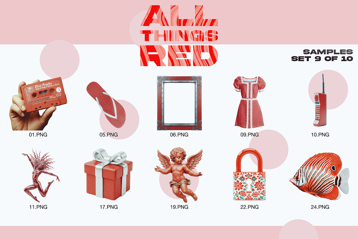 ALL THINGS RED: 250 PNG Elements, an Object Graphic by Megan Aili Designs (Photo 13 of 17)