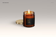 Amber Jar Candle Mockup Set, a Packaging Mockup by creatsy5 (Thumbnail 5 of 11)