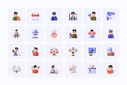 180 Animated Flat Business Icons, an Emoji Icon by Creative Stall (Thumbnail 2 of 4)