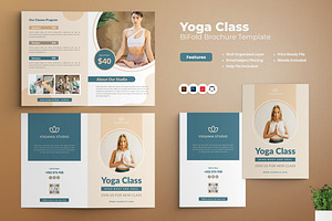 Yoga Class Bifold Brochure