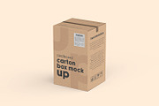 Vertical Cardboard Carton Box Mockup, a Packaging Mockup by Ram Studio LLC (Thumbnail 2 of 11)