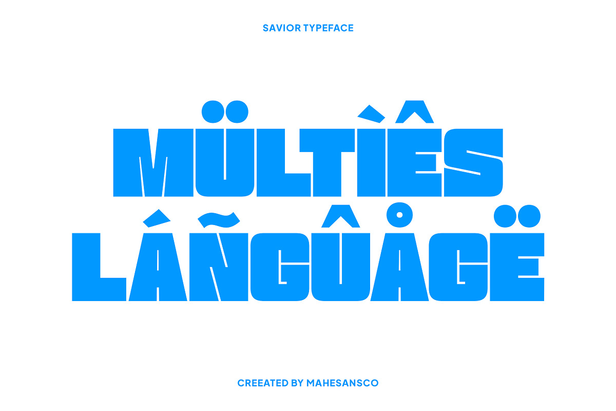 Savior - 2 Styles Bold Sans Serif, a Sans Serif Font by Mahesans Co (Photo 11 of 11)