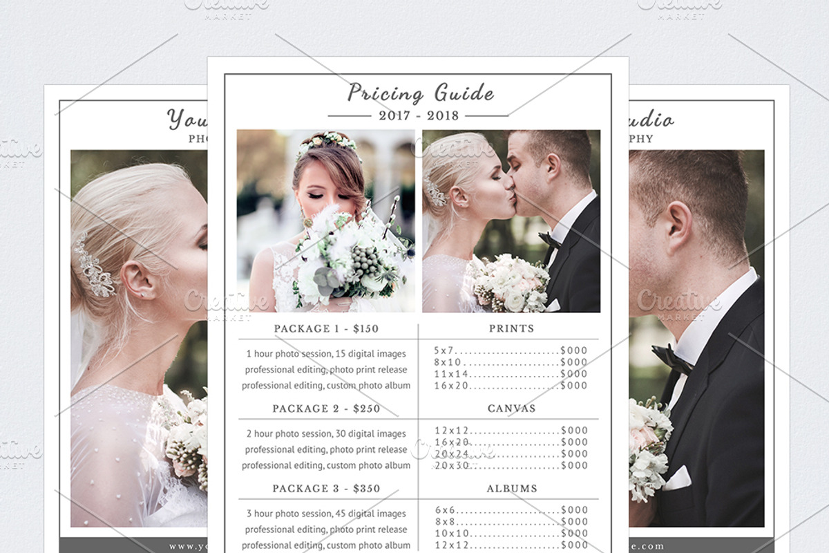 Photography Pricing Guide Template, a Flyer Template by NM-Design-Studio (Photo 1 of 4)