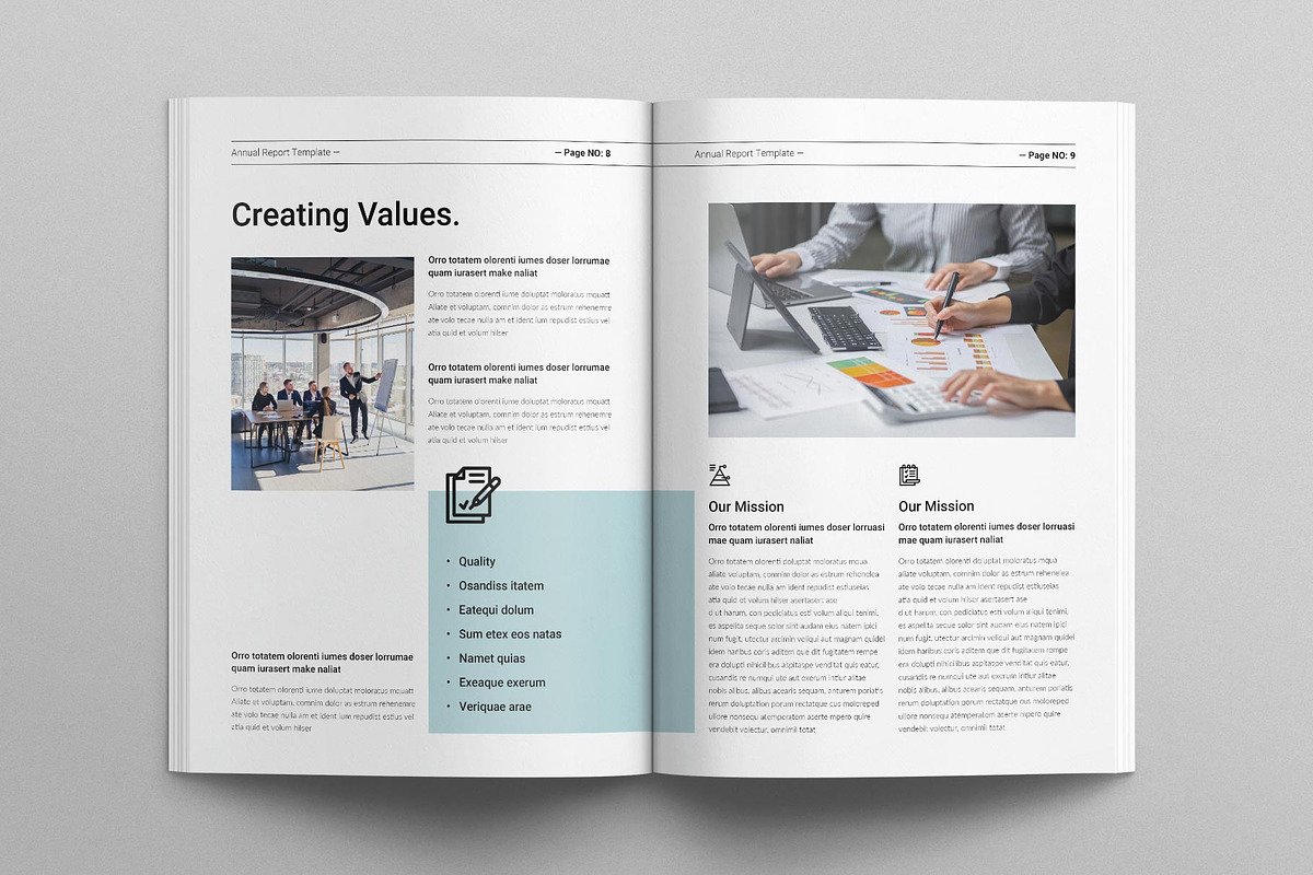 Annual Report Template, a Brochure Template by MassiveCreator (Photo 4 of 8)