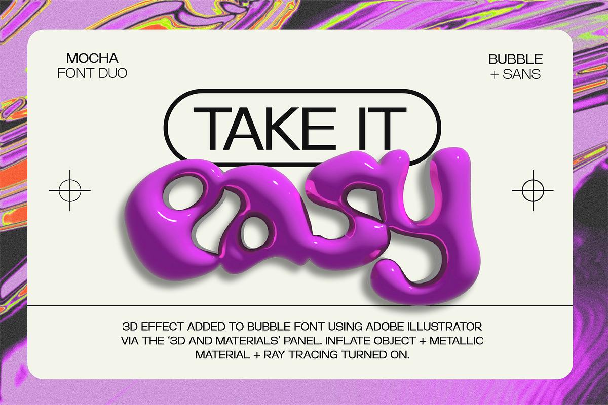 Mocha Bubble+Sans Font Duo, a Sans Serif Font by Sam Parrett (Photo 6 of 10)