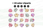 Macaron Character Bundle, a Food Illustration by Palau (Thumbnail 7 of 9)
