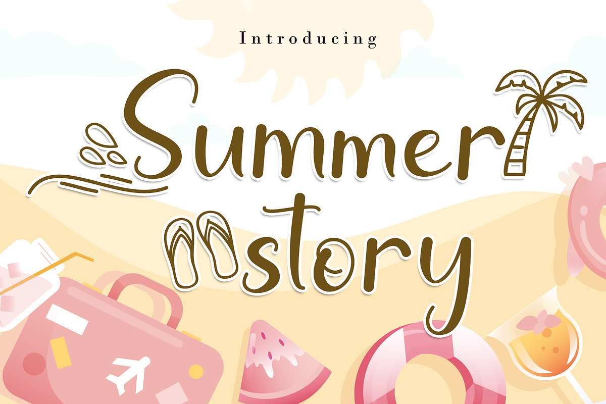 Summer Story, a Font by AEN Creative Studio (Photo 1 of 10)