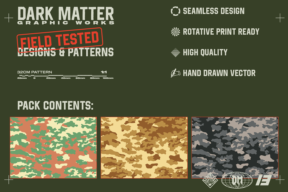 DK M84 Camo Seamless Pattern, a Pattern Graphic by darkmatter_graphicworks (Photo 2 of 3)
