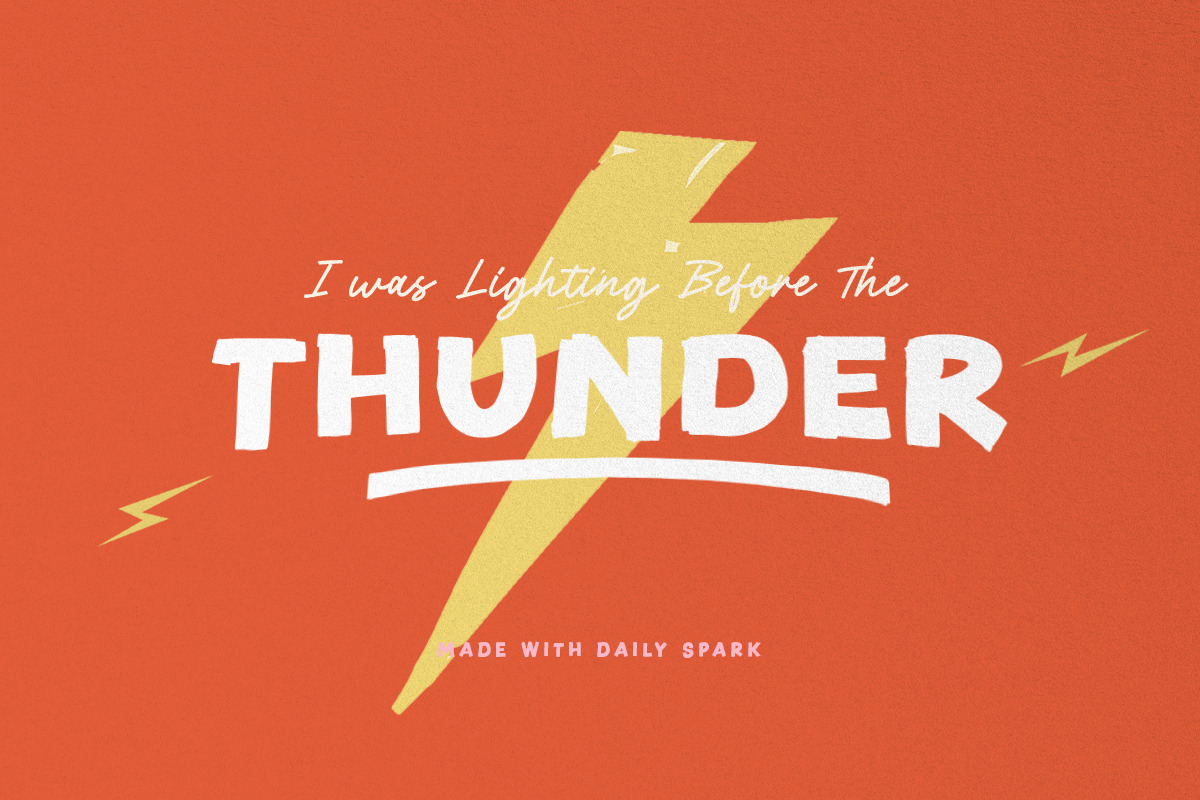 Daily Spark - Handwritten Font Duo, a Script Font by Sarid Ezra (Photo 6 of 9)