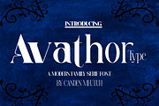 Avathor Type, a Serif Font by Canden Meutuah (Thumbnail 1 of 5)