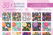 Bloomcore Vector Patterns & Graphics, a Pattern Graphic by rouxsupplyco (Thumbnail 2 of 12)