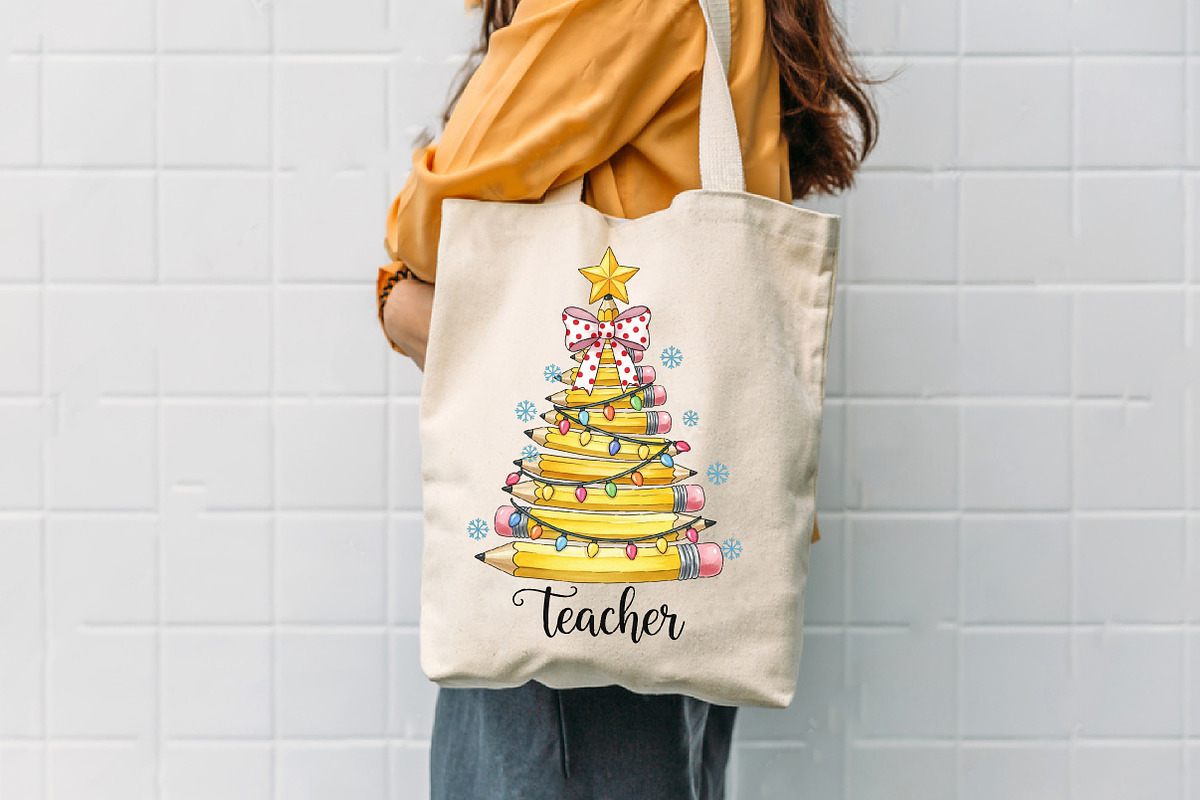 Christmas Pencil Tree Teacher Png, an Illustration by Designworld (Photo 4 of 5)