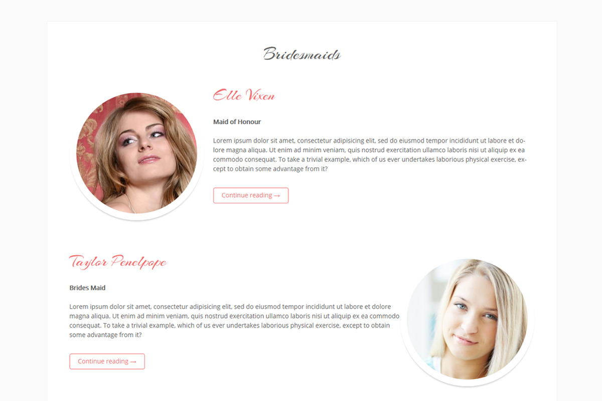 Wedding Theme, a WordPress Template by DesignOrbital (Photo 3 of 5)