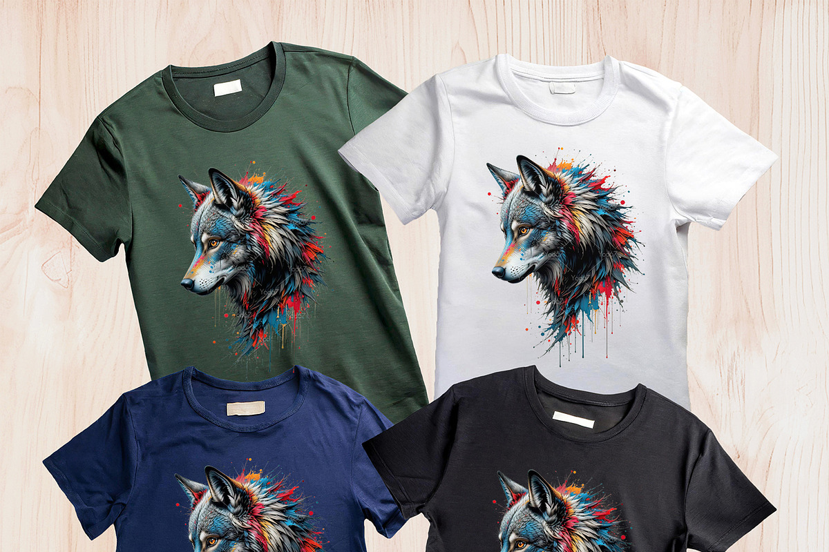 Dynamic wolf head in profile., an Animal Illustration by yod67 (Photo 3 of 10)