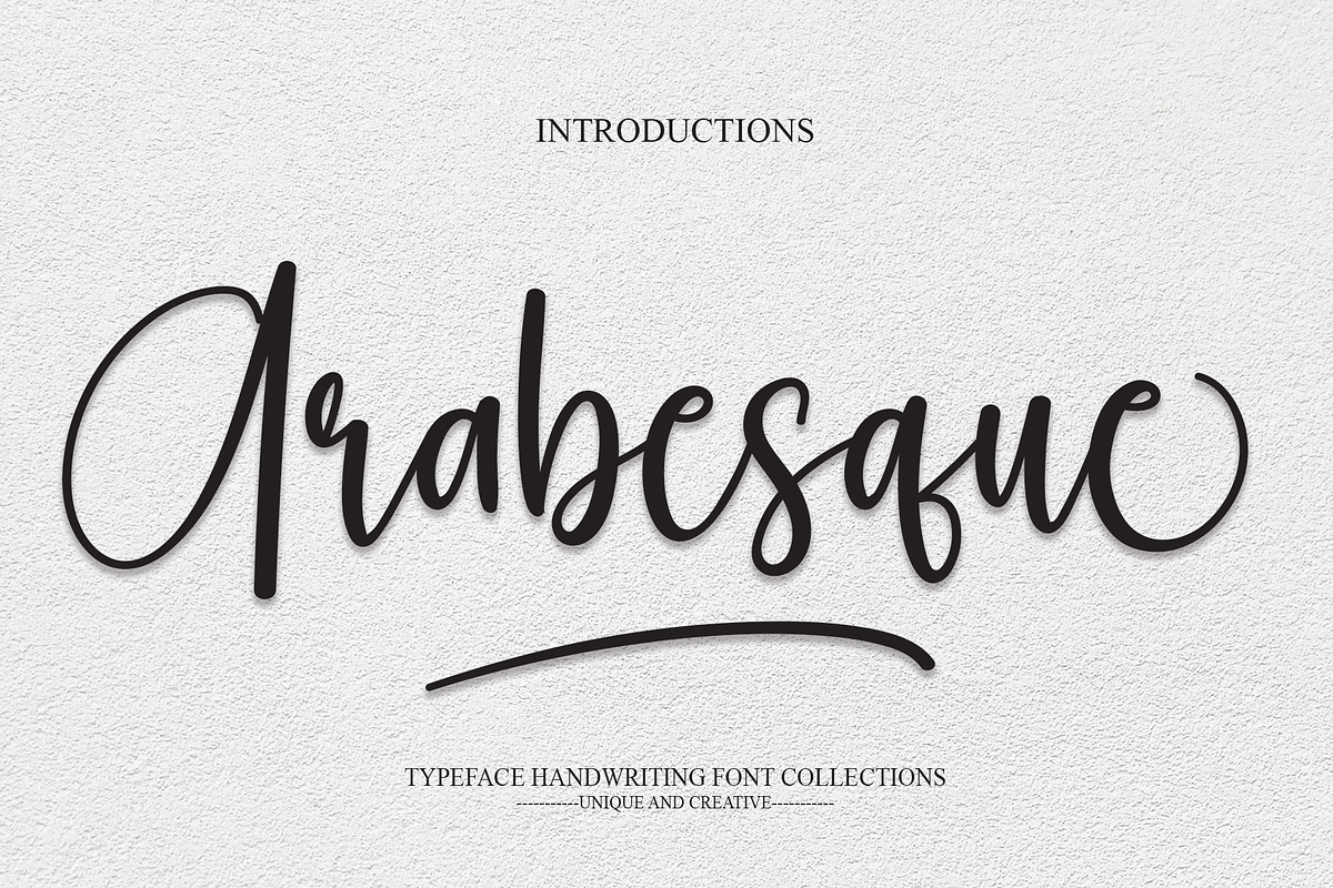Arabesque | Script Font, a Script Font by Scratchones (Photo 1 of 6)