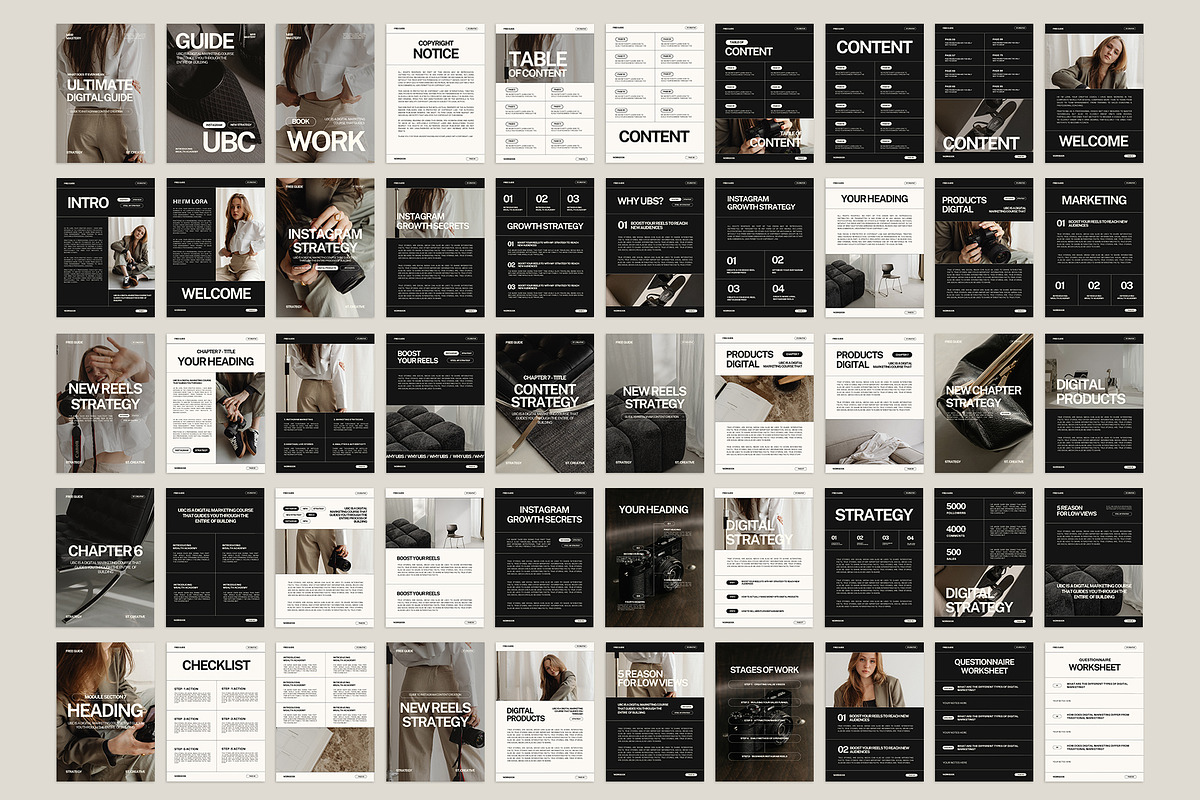 Workbook Template Canva VIII, a Marketing Template by Instprofi | Studio Estimo (Photo 6 of 7)