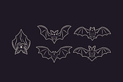 Vintage Halloween Bats icons, an Object Graphic by DenysHolovatiuk (Thumbnail 3 of 5)