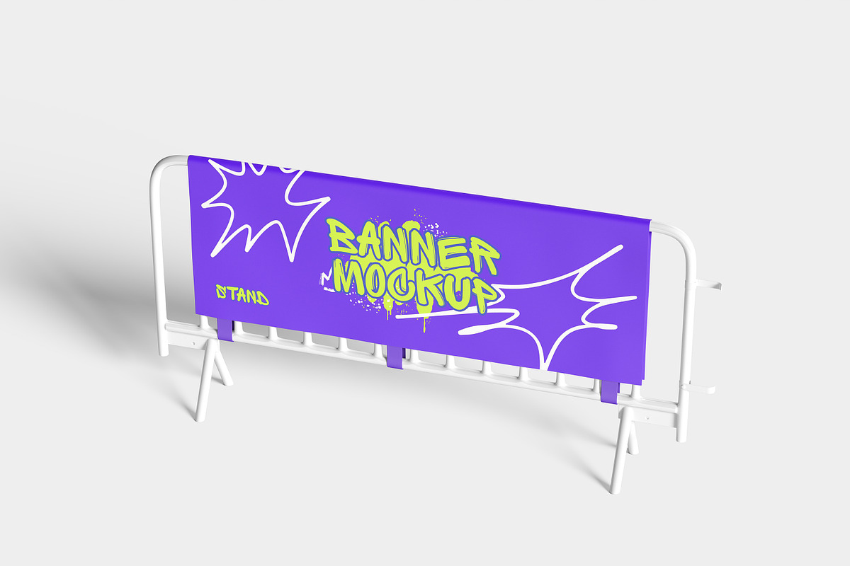 High Quality Banner Mockup, an Advertising Mockup by safrizalstudio (Photo 2 of 5)