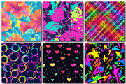 Neon Colors Digital Paper Pattern, a Pattern Graphic by designcity5 (Thumbnail 5 of 5)