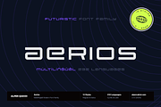 Aerios Futuristic Font Family, a Sans Serif Font by alpercakici (Thumbnail 1 of 13)