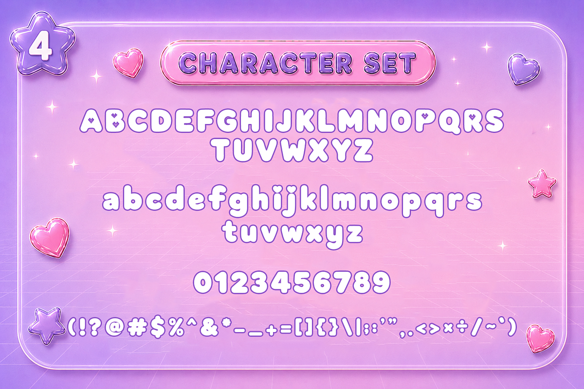 Pixel Kiss - Cute Y2K Display Font, a Handwritten Font by overlaytemplates (Photo 4 of 5)