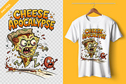 Cheese Apocalypse Zombie Pizza PNG, a Food Illustration by zahidhossainalif (Thumbnail 3 of 3)