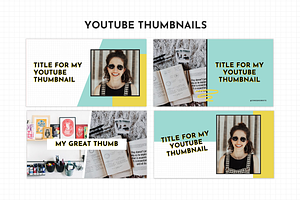 Yellow YouTube Branding Kit Canva