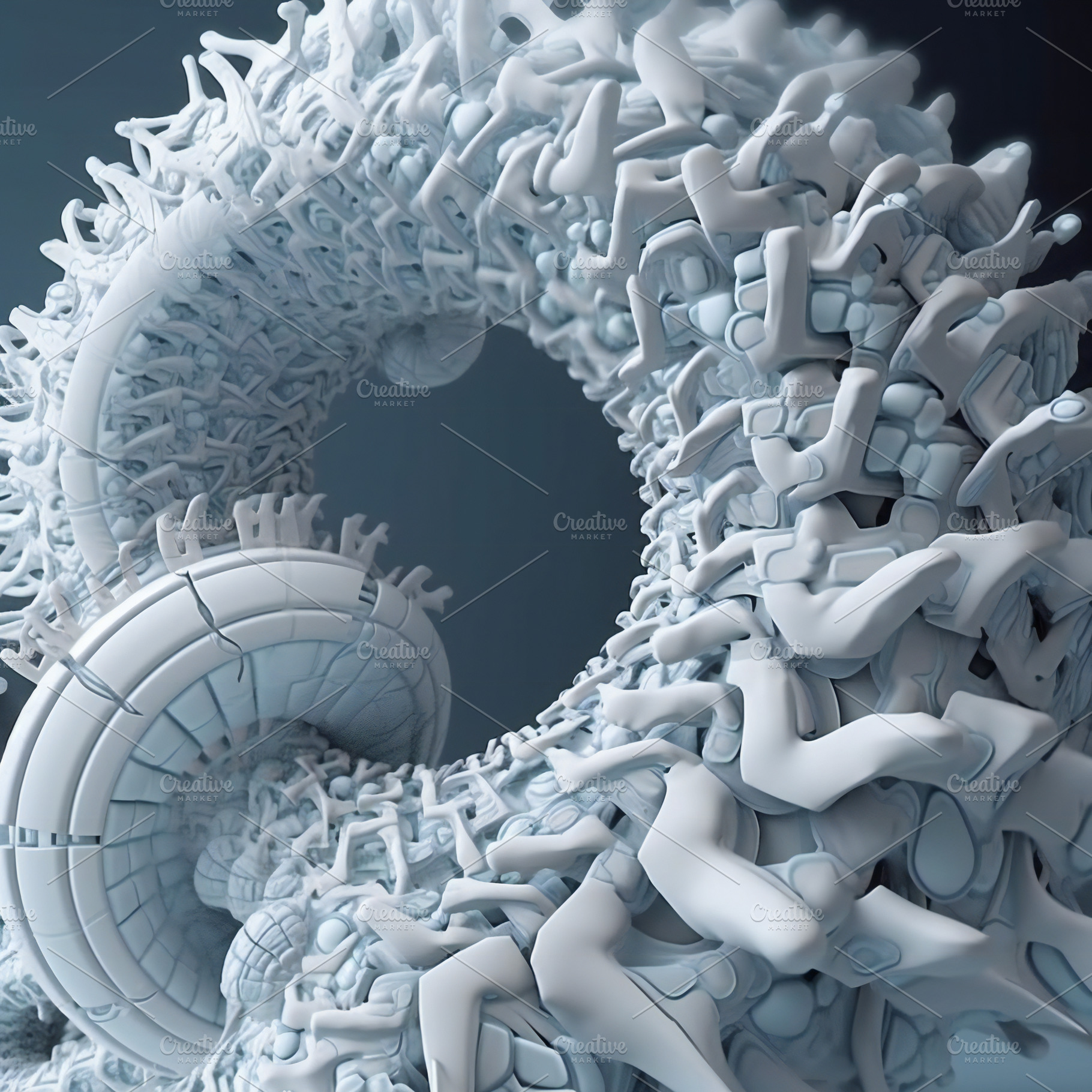 Abstract DNA structure, a Photo by Grafvision photography