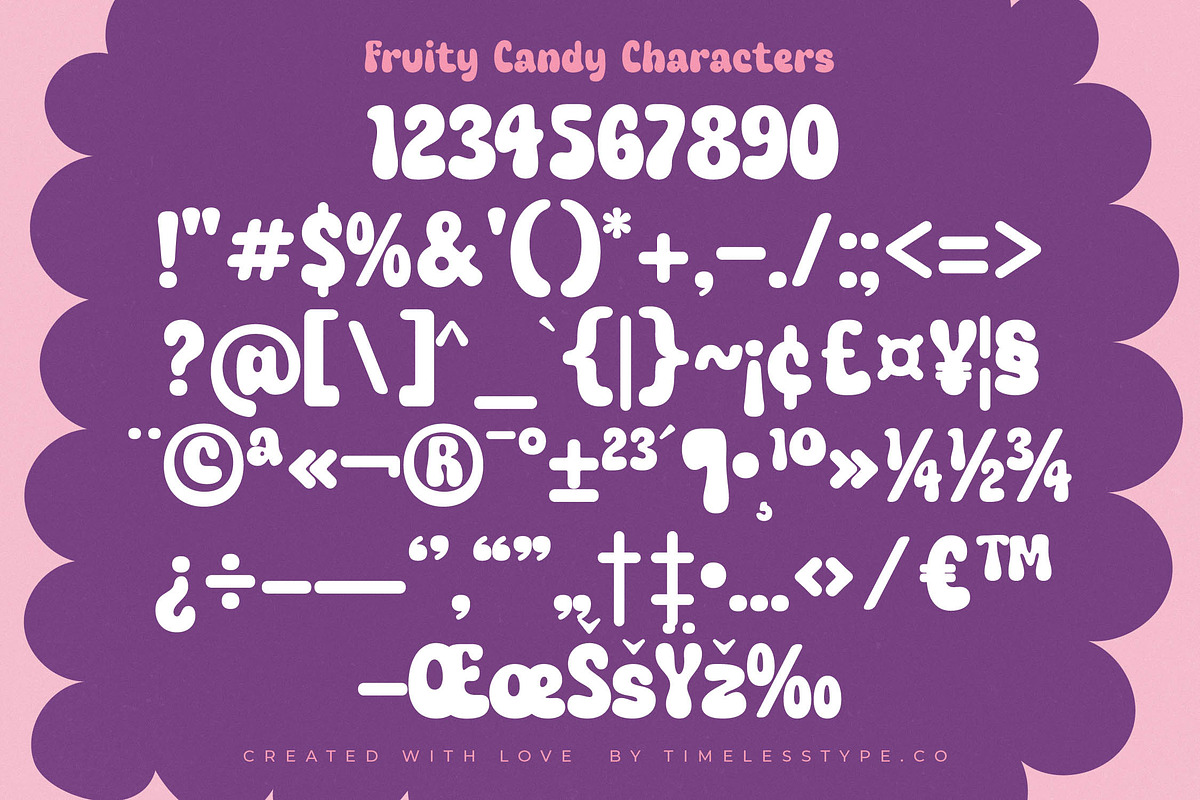 Fruity Candy Groovy Display Font, a Serif Font by timelesstype.co (Photo 18 of 20)